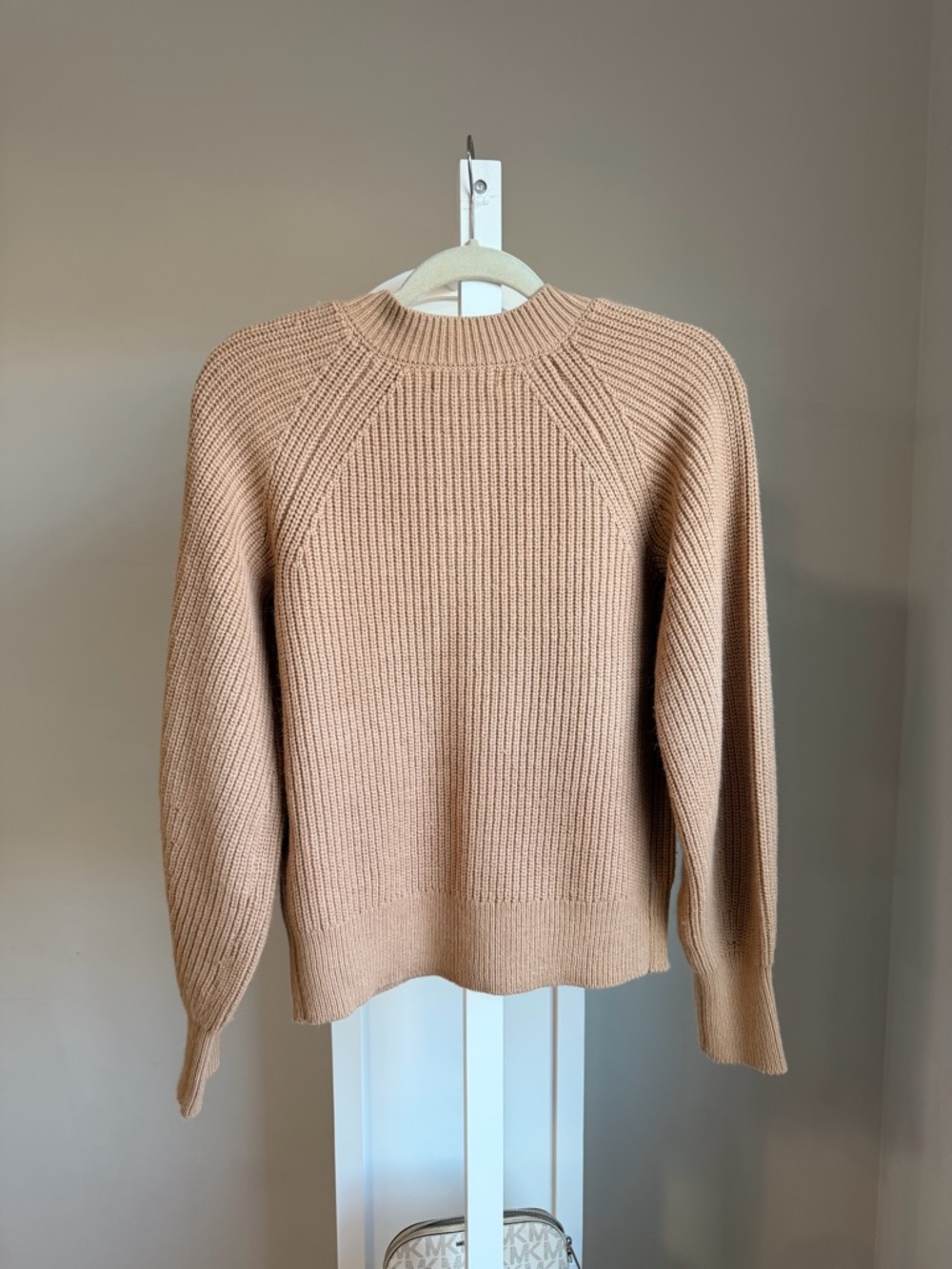 Banana Republic Camel Ribbed Button-Front Cardigan - Picture 3 of 3